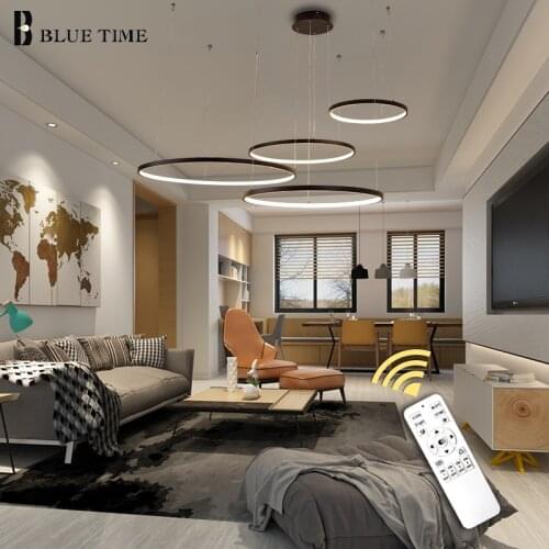 Modern Ring Led Pendant Light For Living room Dining room Bedroom Foyer Inside&Outside Lighting Chandelier Aluminum Pendant Lamp