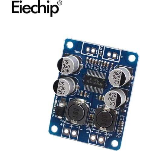 TPA3118 PBTL amplifier 2x30W Bluetooth compatible Digital power Amplifier Board 12V 24V POWER AMP diy Toys Model amplificador