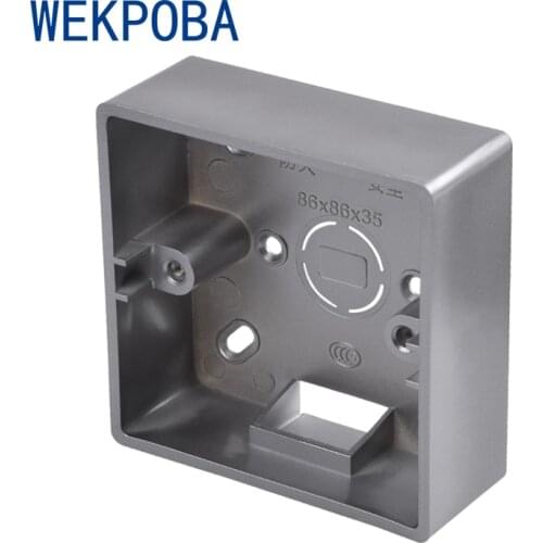 WEKPOBA 32mm/42mm Depth External Mounting Box For 86 Type Switch And Socket Apply For Any Position Outside of Wall Surface