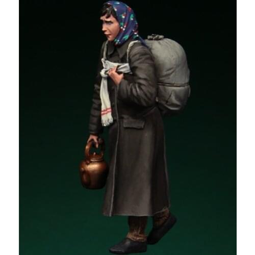 1/35 Resin Figure Model Kit 088 Russian refugees, 1941-45 Woman One Figures Unassembled unpainted Top