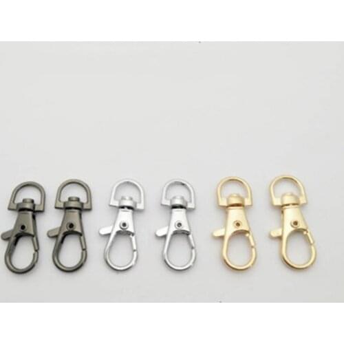 1pc Metal Swivel Trigger Lobster Clasp Snap Hook Key Chain Ring Lanyard Diy Craft Outdoor Backpack Bag Parts Accessories