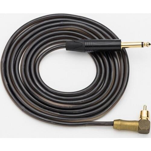 2.4M RCA Clip Cord Brass Connection Soft Silicone interface cable Switch Hook Line Tattoo Machine Power Supply