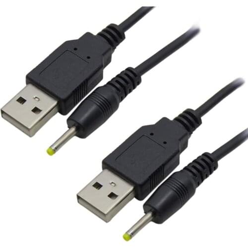 2PCS USB 2.0 A Male to DC 2.5x0.7mm 5 Volt DC Barrel Jack Power Cable 3FT