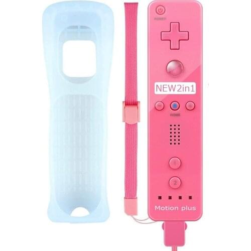 2020 Built-in Motion Plus Wireless Remote Gamepad Controller For Nintend Wii Remote Controle Joystick Joypad With Silicone Case