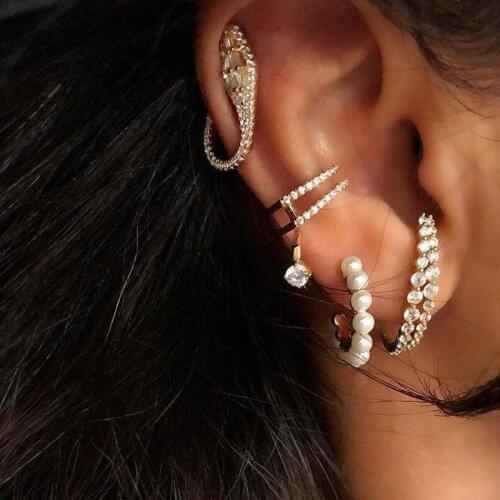 2021 Summer Rose Silver Color Snake Shape Cute Charm CZ Earring Wholesale High Quality Fashion Dainty Women Party Animal Jewelry