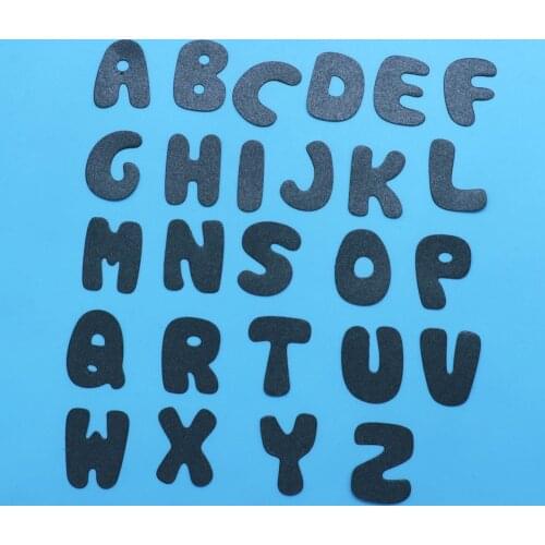 Alphabet Cutting Dies Scrapbooking Stamping Slim Line Card Dies Templates For Craft Embossing Stencil Alphabet Dies