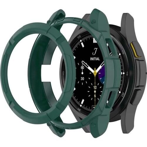 Armor Case For Samsung Watch 4 Classic 42 46mm For Galaxy Watch 4 Classic screen protector TPU soft Bumper Armor Case Cover