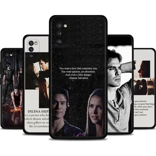 Phone Case For Samsung A91 A72 A71 A52 A51 A42 A41 A32 A31 A21s A21 A12 A11 A02s A02 A01 Cover Fundas The Vampire Diaries