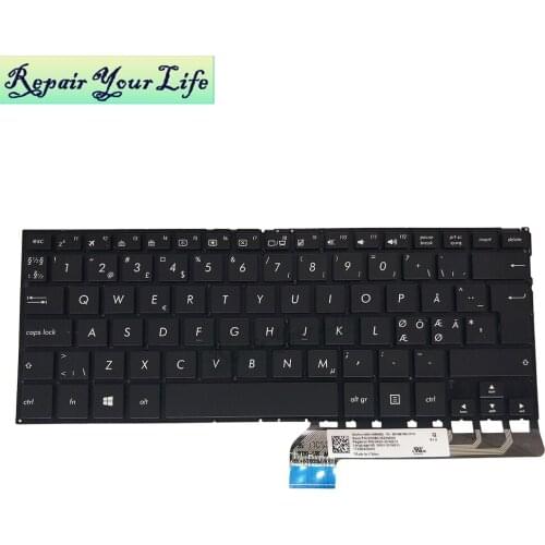 NE keyboard for ASUS ZenBook Flip UX360 UX360UAK UX360CAK UX 360 Norway black with backlight Screw tank 0KNB0-2625ND00 brand new