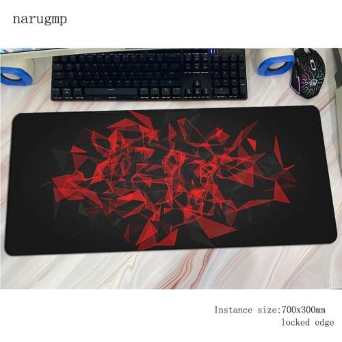 Abstract Red mouse pad gamer Kawaii mousepad 70x30cm rubber desk mat xl gaming accessories pc keyboard mats oversized