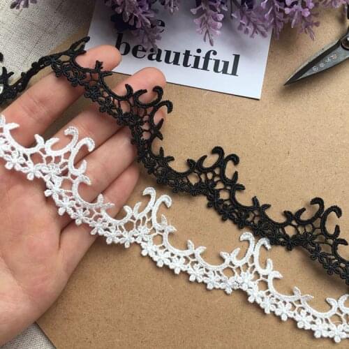 Wide 2.5CM retro exquisite European polyester water soluble lace DIY clavicle chain original jewelry clothing accessories