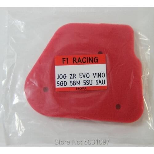 Free shipping motorcycle modifed accessories high flow air filter sponge For Yamaha scooter jog ZR EVO VINO 5GD 5BM 5SU 5AU