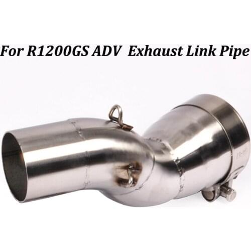 Motorcycle Exhaust Muffler Modified Connection Link Pipe stainless steel Slip on For BMW R1200GS ADV 2013 2014 2015 2016