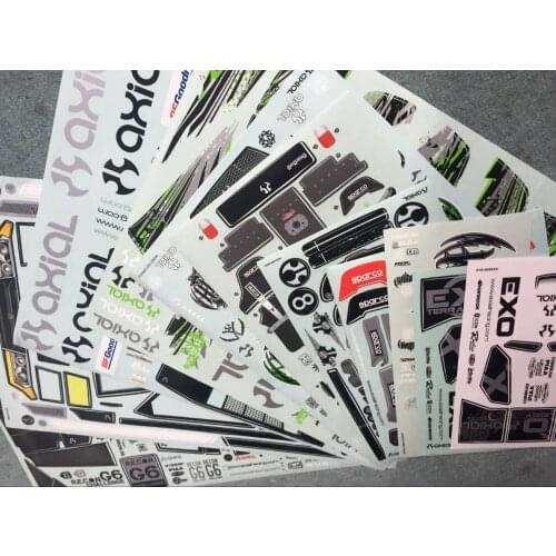 Car shell Body Decals Sticker for RC8WD TF2 FJ40 Blazer Kraxxas TRX-4 D90 D110 Axial SCX10 XJ JK Wraith Tamiya Hilux cc01 pajero