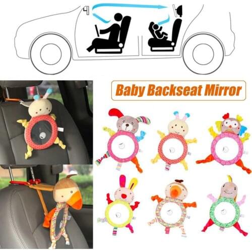 New Adjustable Rear Facing Infant Car Safety Mirror Animal Floor Mirror Newborn Baby In Sight Mirrors Backseat Car View for Kids