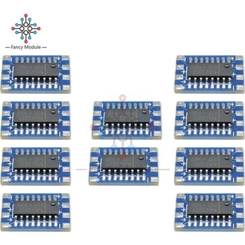10PCS Serial Port Mini RS232 to TTL Converter Adaptor Module Board MAX3232 115200bps