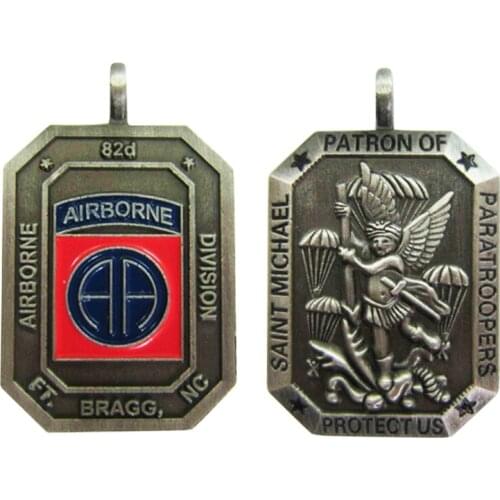 Factory Supply Gift Stamping Aluminum Antique Brass Airborne Medal for Souvenir k200211