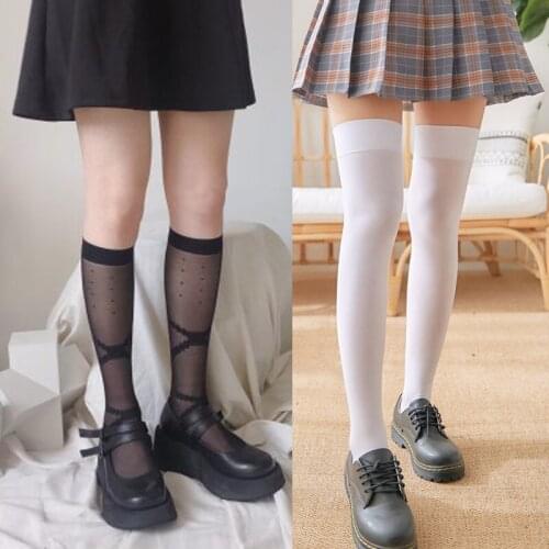 Transparent Sexy Long Stockings Women Girl Ladies Stay Up Thigh High Over Knee Socks High Quality Sweet Stockings Medias Mujer