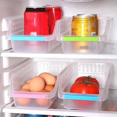 Storage Collecting Box Basket Kitchen Refrigerator Fruit Organiser Rack Utility Box
