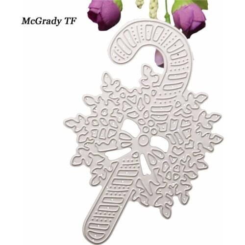Christmas Scrapbooking Stamps Candy Cane Metal Die Cutting Dies Photo Album Decorative Embossing Folder Stencil Die Cutting Dies