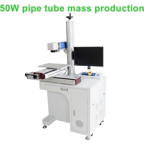 Sliding rail big work size metal engraving fiber laser marking machine