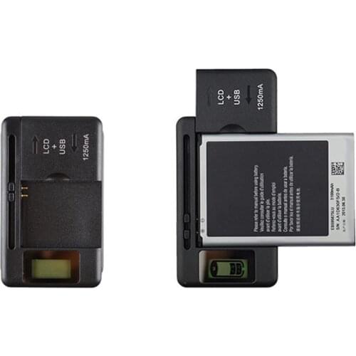 Universal Battery Charger LCD Display Charger Indicator Screen For Cell Phones USB-Port
