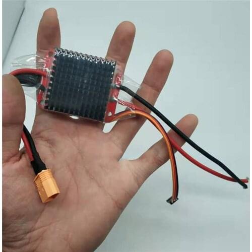 High Voltage 3S-6S 24V Dual Way Brushed ESC Bidirectional Electronic Speed Controller for RC Boat Car DIY Modification Parts