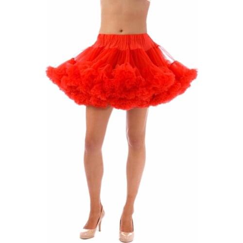 Retail Adult Teen Girls Pettiskirt Womens Color Patchwork Party TuTu Skirts White With Black Ruffle Tulle Skirt