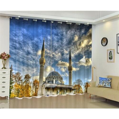 Curtains Nature landscape Luxury Blackout 3D Curtains For Living Room Office Bedroom Window Drapes Rideaux Customized size
