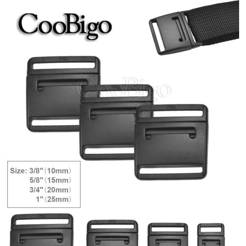 10pcs 10mm 15mm 20mm 25mm Plastic Flat Safety Breakaway Release Buckle for Pet Collar Backpack Strap Belt Bag Webbing Accessory