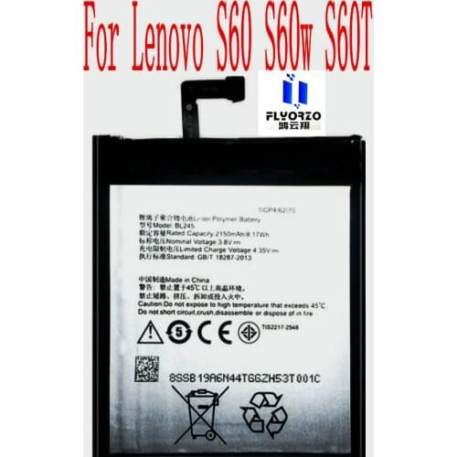 100% Brand new High Quality 2150mAh BL245 Battery For Lenovo S60 S60w S60T Mobile Phone