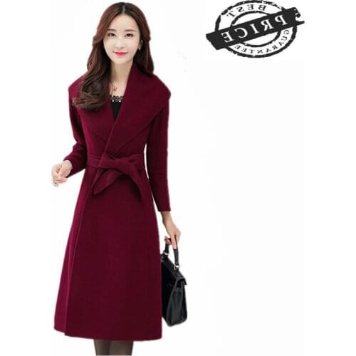 100% Wool Coat Women 2021 Fashion Autumn Jackets Long Elegant Coats Ladies Spring Winter Jacket Casaco Feminino LWL655
