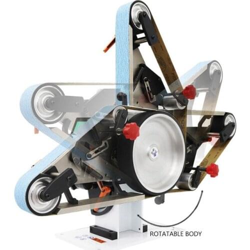 220V/380V Electric DIY Polishing Machine Mini Belt Sander Sand-belt Machine Desktop Sander Belt Sanding Grinding Machine