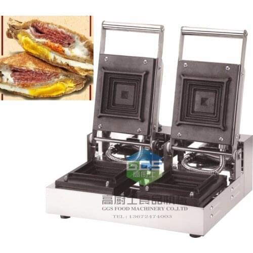 Free shipping Electric Double plates Hot Pressing Toasters Breakfast Sandwiches Maker