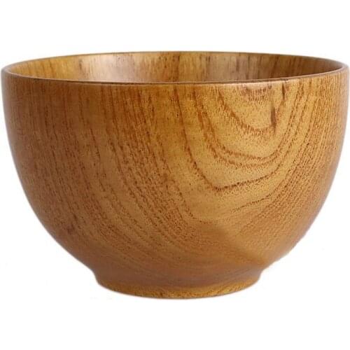Natural Wooden Bowls Noddle Rice Eating lunch Handmade Original Kitchen Dining Utensils Accessories Gadgets Cuisine Tools