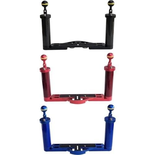 Carbon Fiber Diving Handle Bracket Camera Housings Grip For Scuba Rowing