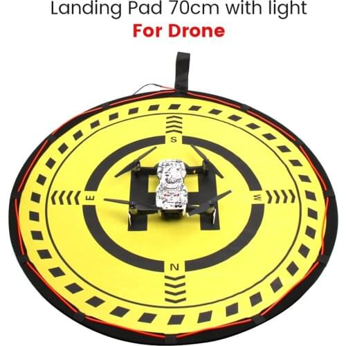 For Mavic Air 2S Portable Foldable Landing Pad 70CM with Light for DJI FPV/Mavic Air 2S/Air 2/Mini 2/Mini/Air/Mavic 2 Pro/Spark