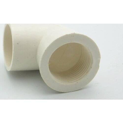 25mm ID x 3/4" BSP Female 90 Degree Elbow PVC Pipe Fitting Adapter Water Connector For Garden Irrigation System