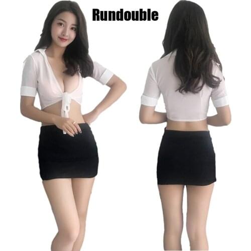Hot Secretary Uniform Suit Teacher Costume Set Nightclub Role Play Women Sexy Lingerie Cosplay Underwear Female Erotic Outfit