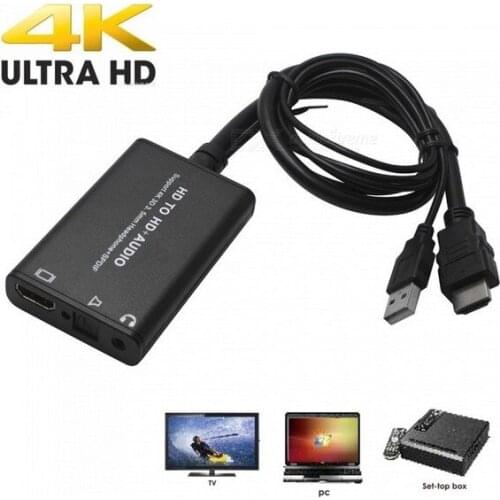 HDMI to HDMI optical fiber audio splitter 4K HDMI decoder to decode HDCP protocol separate audio