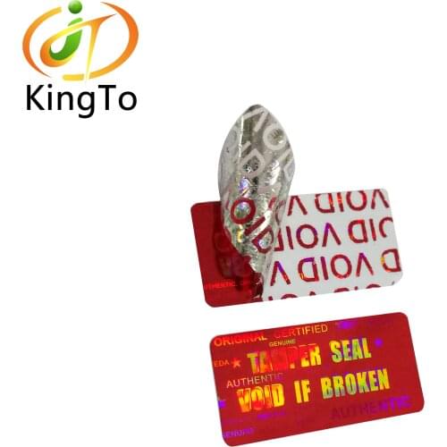 Custom holographic VOID tamper proof hologram label sticker