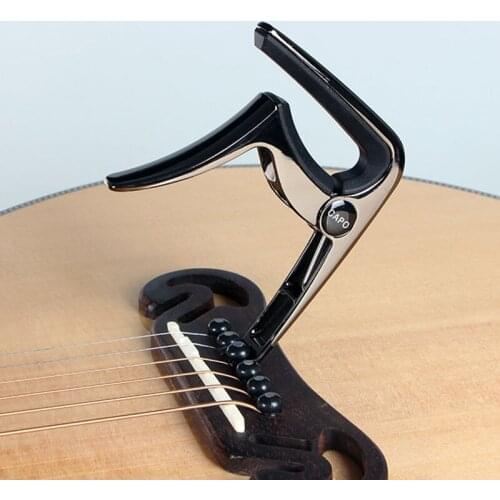 Capo for Acoustic Electric Guitar Bass Ukulele Banjo Mandolin Zinc Alloy Wood Grain Guitar Capo Musical Instruments Accessories