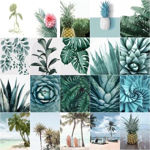 GATYZTORY Paint By Numbers For Adults Flowers Painting Art Drawing On Canvas Gift Pictures By Numbers Plant Kits Home Decor