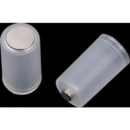 Kebidumei 6pcs Wholesale AAA to AA Size Cell Battery Converter Adaptor Holder Case Switcher Transparent White