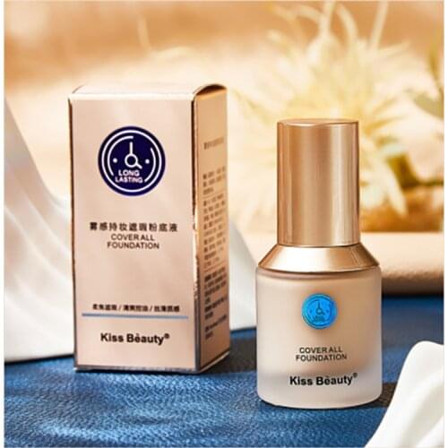 Kiss Beauty Liquid Foundation Moisturizing Light Concealer Face Makeup Base Whitening Oil-control Face Primer Cosmetic TSLM2