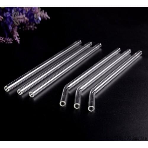 100pcs Reusable Glass Straws for Frozen Drinks Smoothie Drinking Straws for Milkshakes Mugs Cups