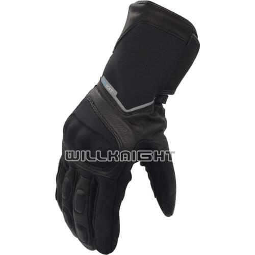Summit 2 H2O Gloves Winter Moto GP Riding Racing Genuine Leather Black Waterproof Screen Touch