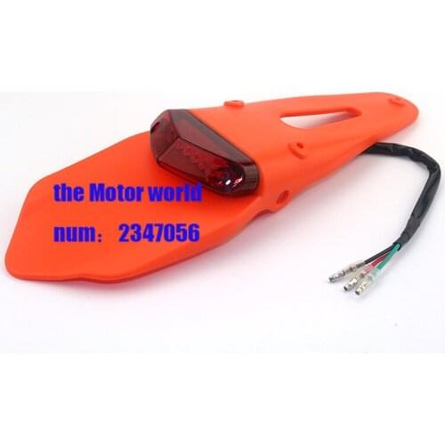 Motorcycle motorcross front mudguard front fender plastic cover for Chinese made with LED lamp CRF70 style bike150cc 160cc