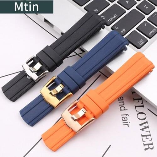 Watch accessories rubber strap mens pin buckle For Omega Seamaster Cosmic Ocean AT150 sports bracelet 20mm22mm Watchbands