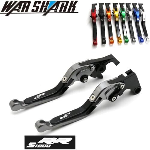 With LOGO CNC Motorcycle Adjustable Folding Brake Clutch Levers FOR BMW S1000RR S1000 RR 2015-2016